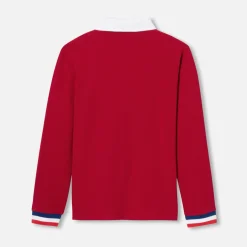 Jacadi T-Shirts, Polos, Langarmshirts>Poloshirt mit langen Ärmeln für Jungen STEIN ROT