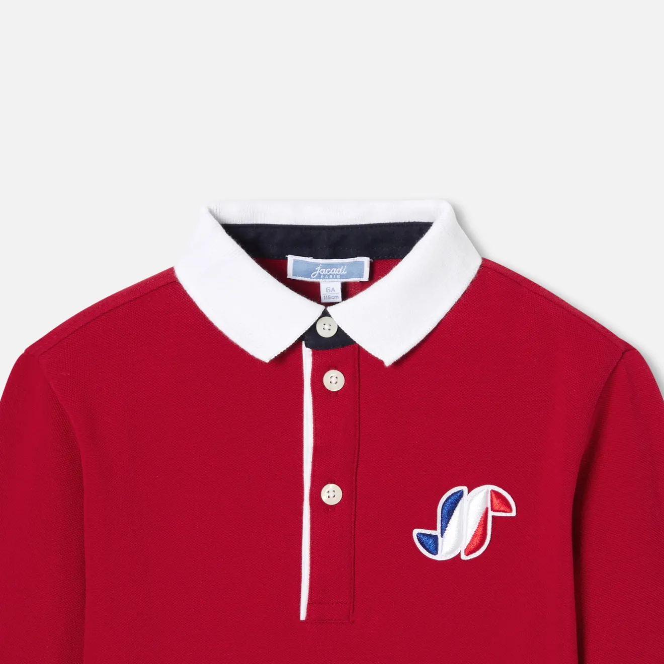 Jacadi T-Shirts, Polos, Langarmshirts>Poloshirt mit langen Ärmeln für Jungen STEIN ROT