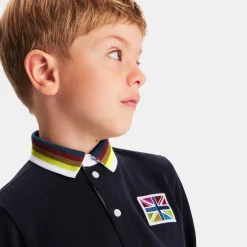 Jacadi T-Shirts, Polos, Langarmshirts>Poloshirt mit langen Ärmeln für Jungen MARINEBLAU JACADI
