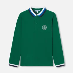 Jacadi T-Shirts, Polos, Langarmshirts>Poloshirt mit langen Ärmeln für Jungen GRÜN DUNKEL