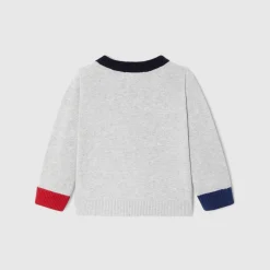 Jacadi Pullover, Sweatshirts, Strickjacken>Pullover aus Baumwolle für Jungen GRAU MELIERT HELL JACADI