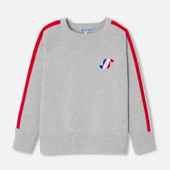 Jacadi Pullover, Sweatshirts, Strickjacken>Pullover aus Baumwolle für Jungen GRAU MELIERT HELL JACADI