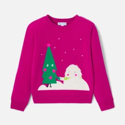 Jacadi Pullover, Sweatshirts, Strickjacken>Pullover aus Kaschmir für Mädchen INDIEN ROSA