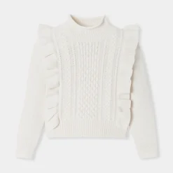 Jacadi Pullover, Sweatshirts, Strickjacken>Pullover aus Wolle für Mädchen WEICHES JACADI WEISS