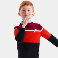 Jacadi Pullover, Sweatshirts, Strickjacken>Pullover für Jungen im Color-Block-Design MARINEBLAU/ROT