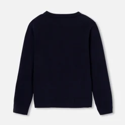Jacadi Pullover, Sweatshirts, Strickjacken>Pullover für Jungen mit Auto-Intarsie MARINEBLAU JACADI