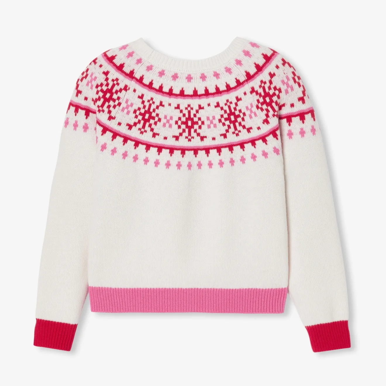 Jacadi Pullover, Sweatshirts, Strickjacken>Pullover für Mädchen in Jacquard WEICHES WEISS/MEHRFARBIG