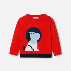 Jacadi Pullover, Sweatshirts, Strickjacken>Pullover Kleinkind Junge LEBENDIGES ROT