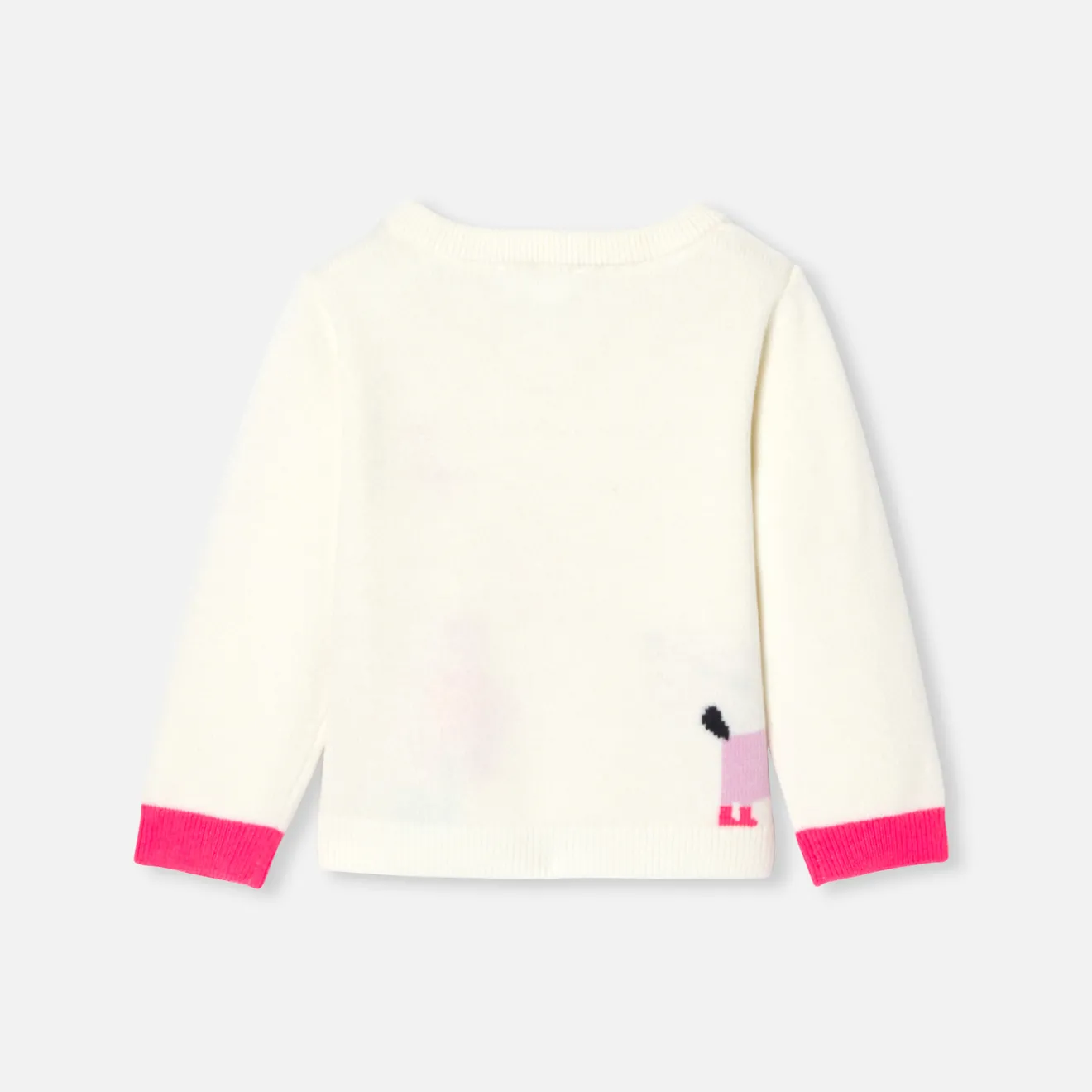 Jacadi Pullover, Sweatshirts, Strickjacken>Pullover mit Blumen-Intarsie Kleinkind Mädchen WEICHES WEISS/MEHRFARBIG