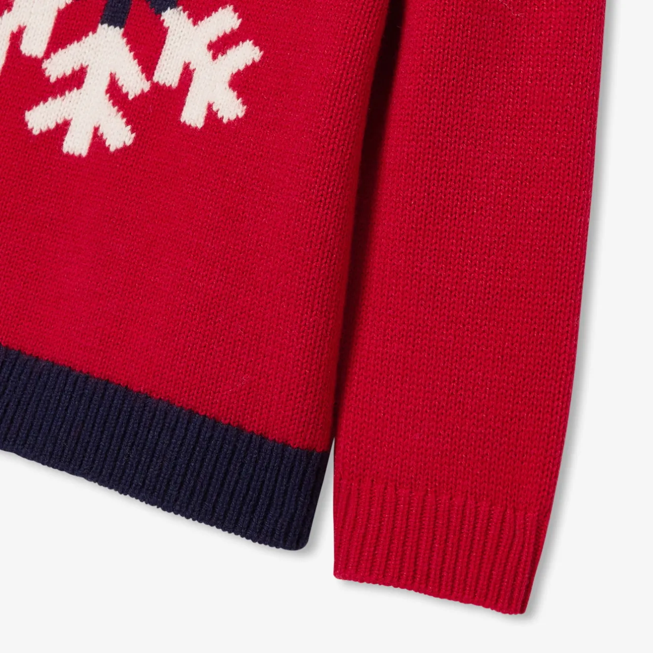 Jacadi Pullover, Sweatshirts, Strickjacken>Pullover mit Flocken-Intarsie Kleinkind Junge STEIN ROT