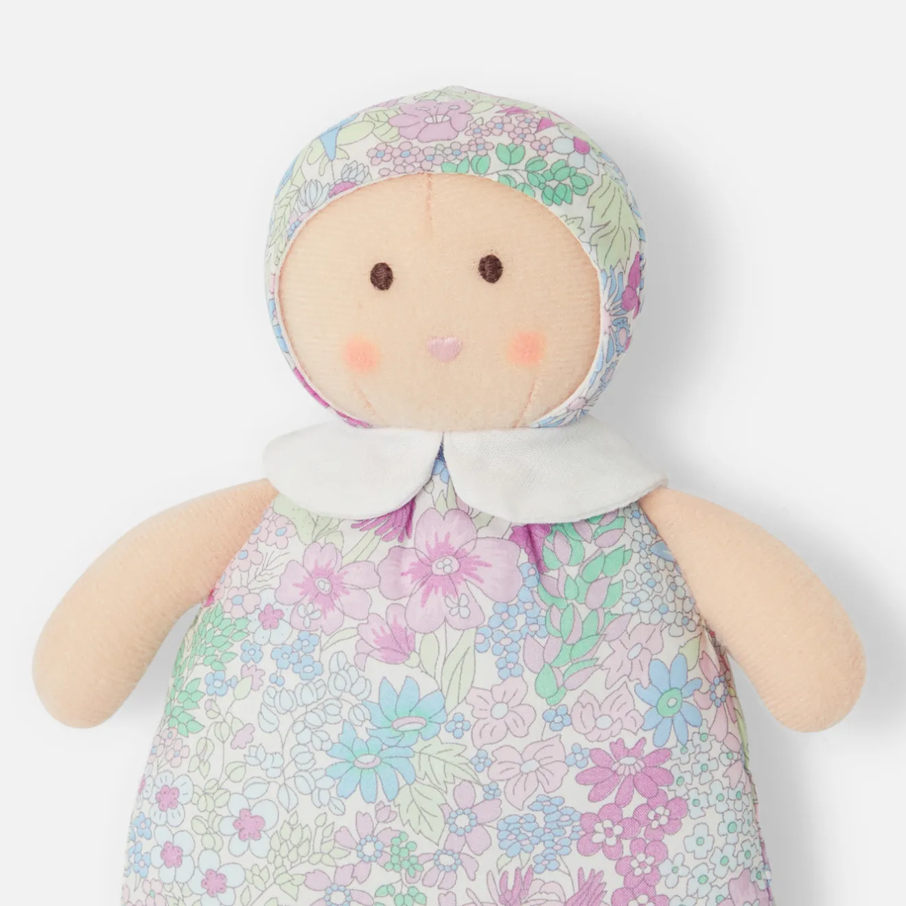 Jacadi Babyspielzeug, Plüschtiere & Schnuffeltücher|Kuscheltiere & Schnuffeltücher>Puppe Josephine aus Liberty-Stoff WEISS/MEHRFARBIG