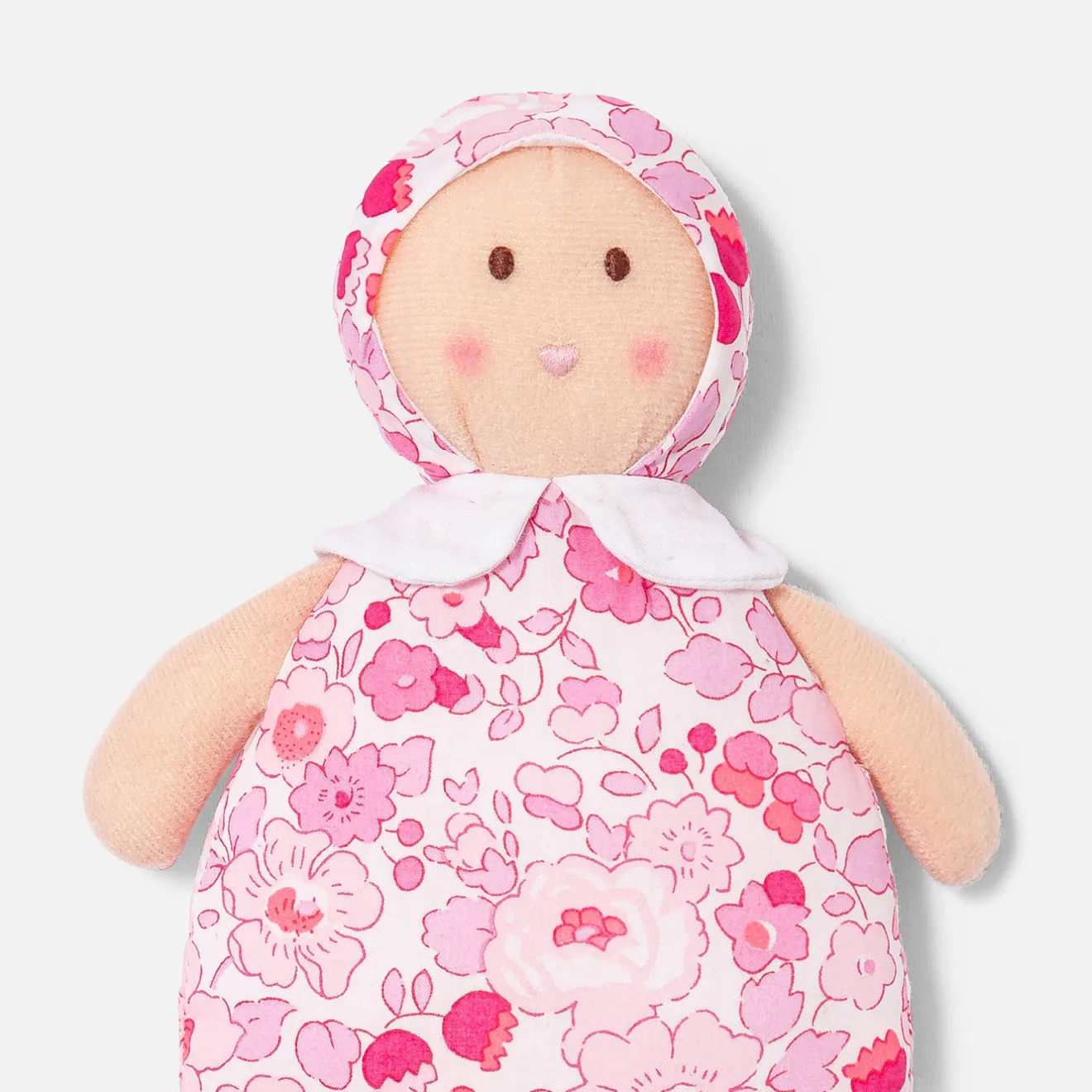 Jacadi Babyspielzeug, Plüschtiere & Schnuffeltücher|Kuscheltiere & Schnuffeltücher>Puppe Joséphine aus Liberty-Stoff mit Rassel ROSA/MEHRFARBIG