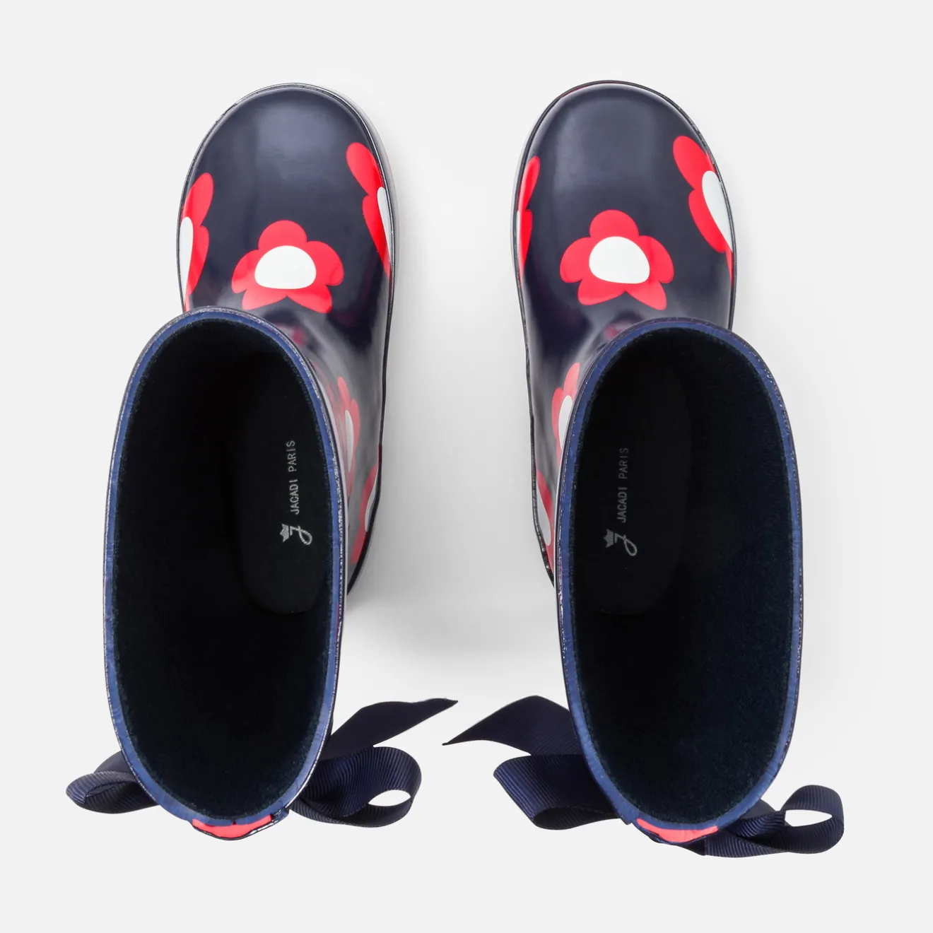 Jacadi Stiefel>Regenstiefel für Mädchen MARINEBLAU/ROT
