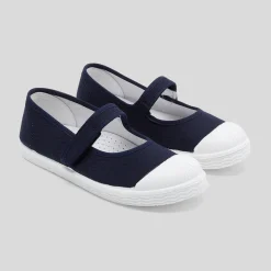 Jacadi Stoffschuhe|Ballerinas & Riemchenschuhe>Riemchenschuhe aus Canvas für Mädchen MARINEBLAU JACADI
