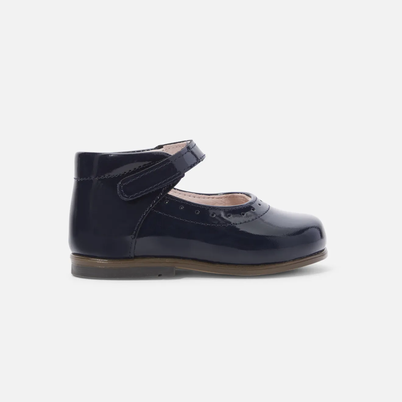 Jacadi Ballerinas & Riemchenschuhe|Schuhe>Riemchenschuhe für kleine Mädchen aus Lackleder MARINEBLAU JACADI
