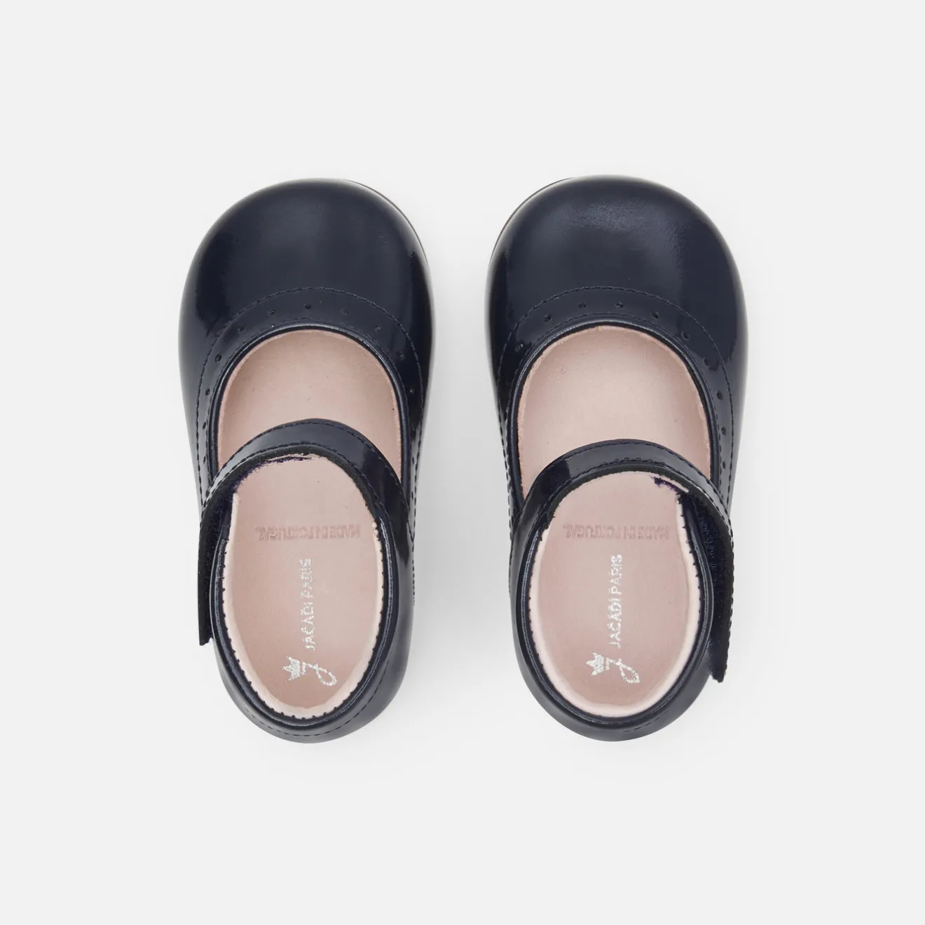 Jacadi Ballerinas & Riemchenschuhe|Schuhe>Riemchenschuhe für kleine Mädchen aus Lackleder MARINEBLAU JACADI