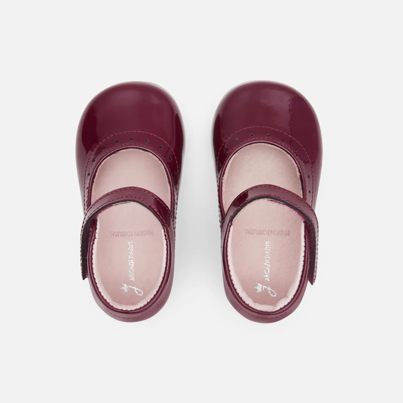Jacadi Ballerinas & Riemchenschuhe|Schuhe>Riemchenschuhe für kleine Mädchen aus Lackleder BORDEAUX