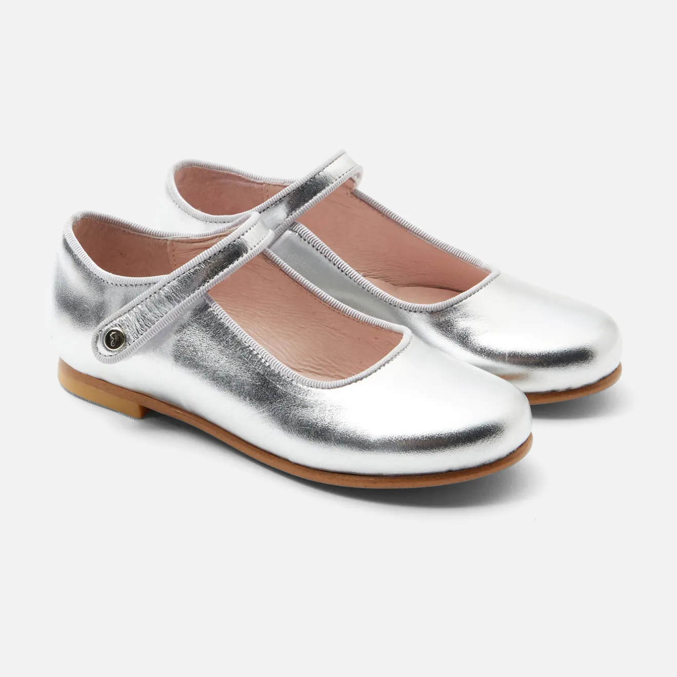 Jacadi Ballerinas & Riemchenschuhe>Riemchenschuhe für Mädchen aus Glacéleder SILBER