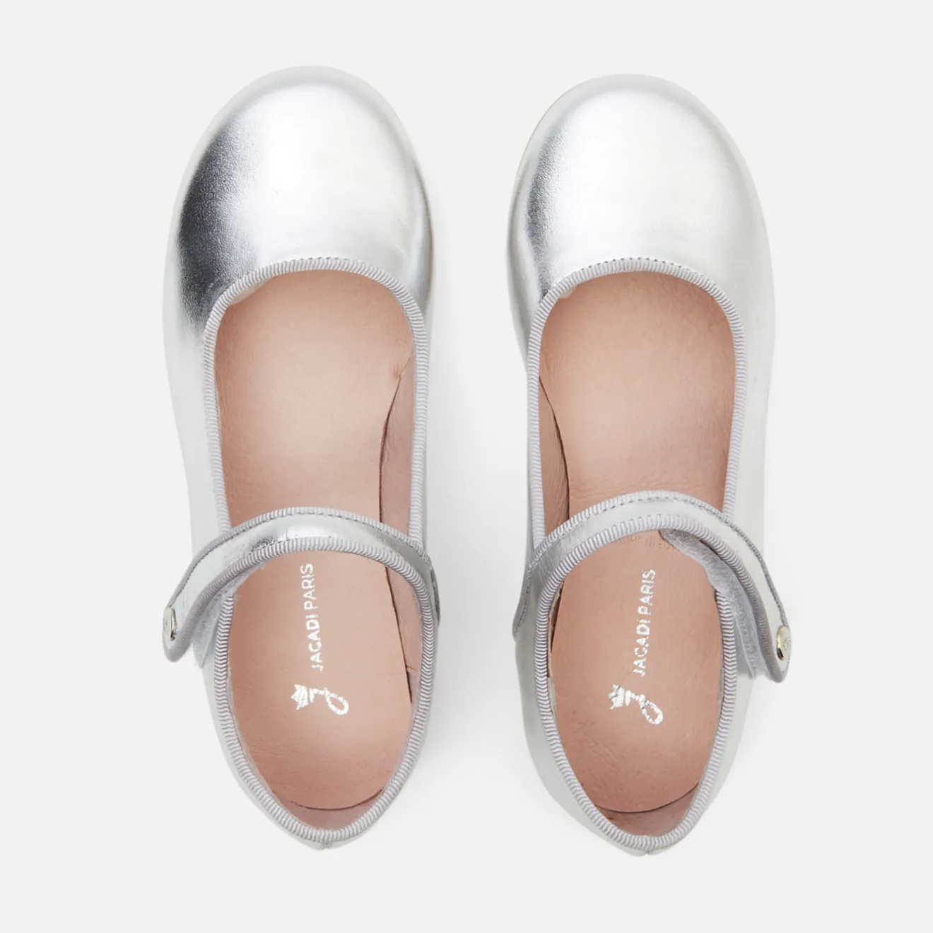 Jacadi Ballerinas & Riemchenschuhe>Riemchenschuhe für Mädchen aus Glacéleder SILBER