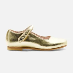 Jacadi Ballerinas & Riemchenschuhe>Riemchenschuhe für Mädchen aus Glacéleder GOLD GELB