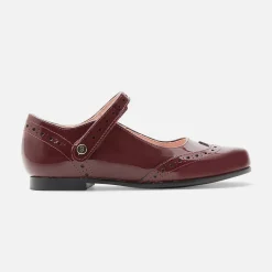Jacadi Ballerinas & Riemchenschuhe>Riemchenschuhe für Mädchen aus Lackleder BORDEAUX