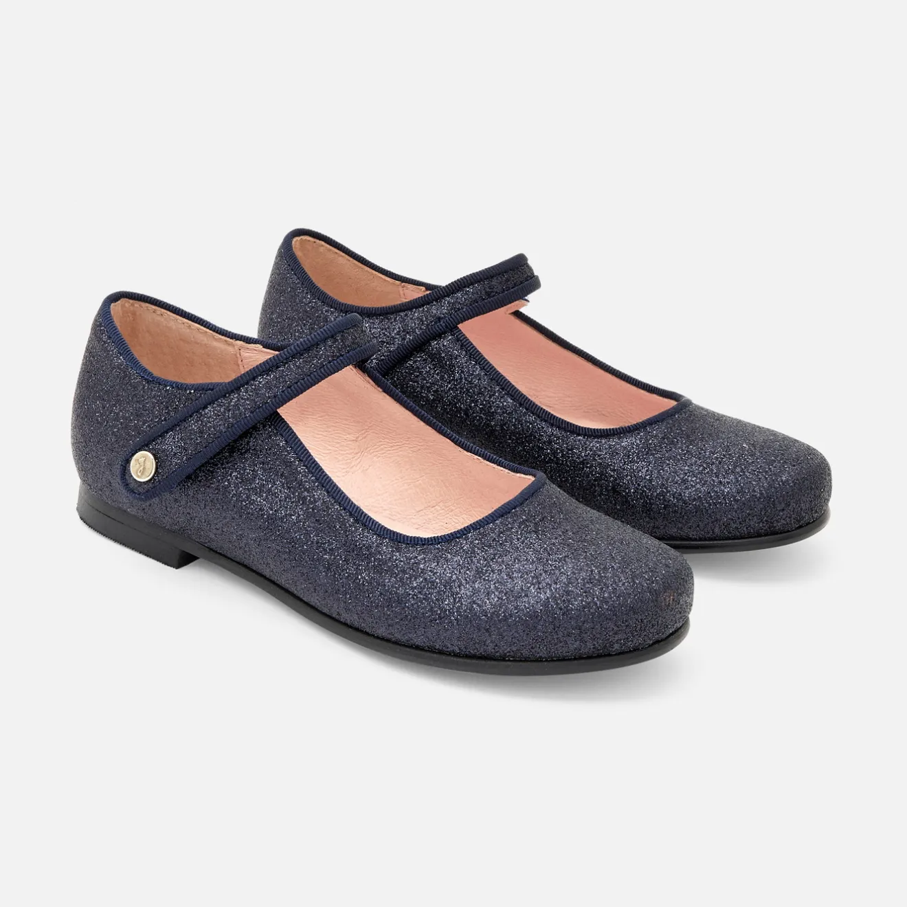 Jacadi Ballerinas & Riemchenschuhe>Riemchenschuhe mit Pailletten für Mädchen MARINEBLAU JACADI