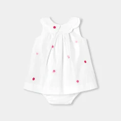 Jacadi Kleider>Ärmelloses Kleid für Mädchen WEISS/MEHRFARBIG