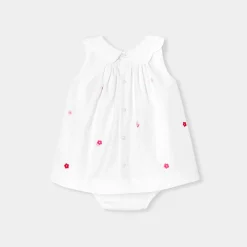 Jacadi Kleider>Ärmelloses Kleid für Mädchen WEISS/MEHRFARBIG