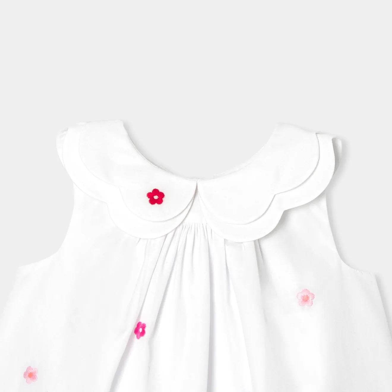 Jacadi Kleider>Ärmelloses Kleid für Mädchen WEISS/MEHRFARBIG