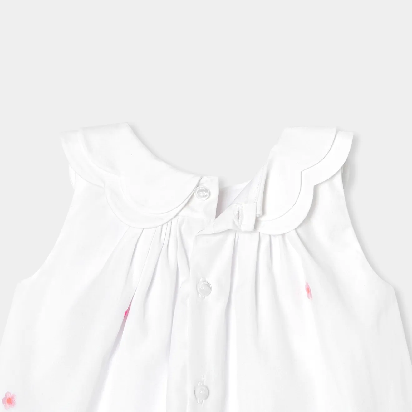Jacadi Kleider>Ärmelloses Kleid für Mädchen WEISS/MEHRFARBIG