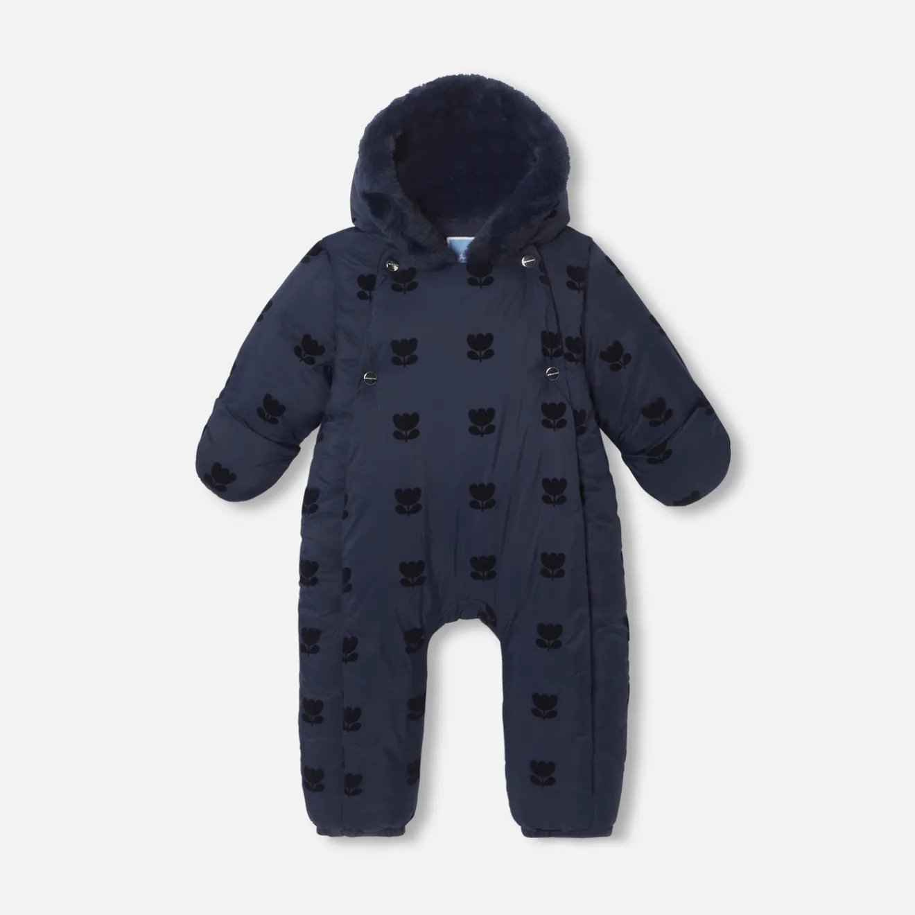 Jacadi Jacken & Mäntel|Schneeanzüge & Jacken>Schneeanzug aus Nylon für Baby Mädchen MARINEBLAU JACADI