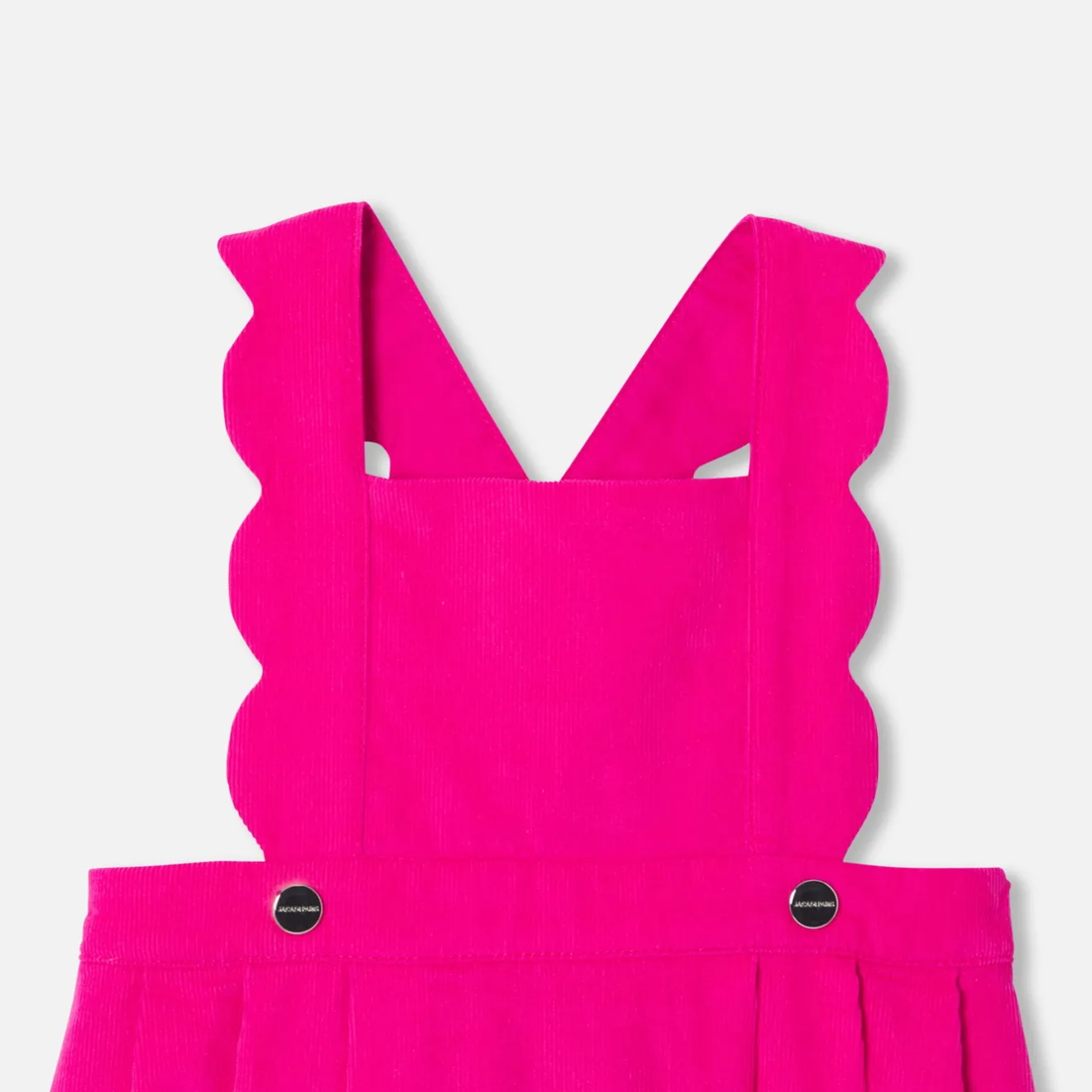 Jacadi Kleider>Schürzenkleid aus Samt Kleinkind Mädchen HIMBEERE