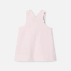 Jacadi Kleider>Schürzenkleid aus Samt Kleinkind Mädchen ROSA PUDER JACADI