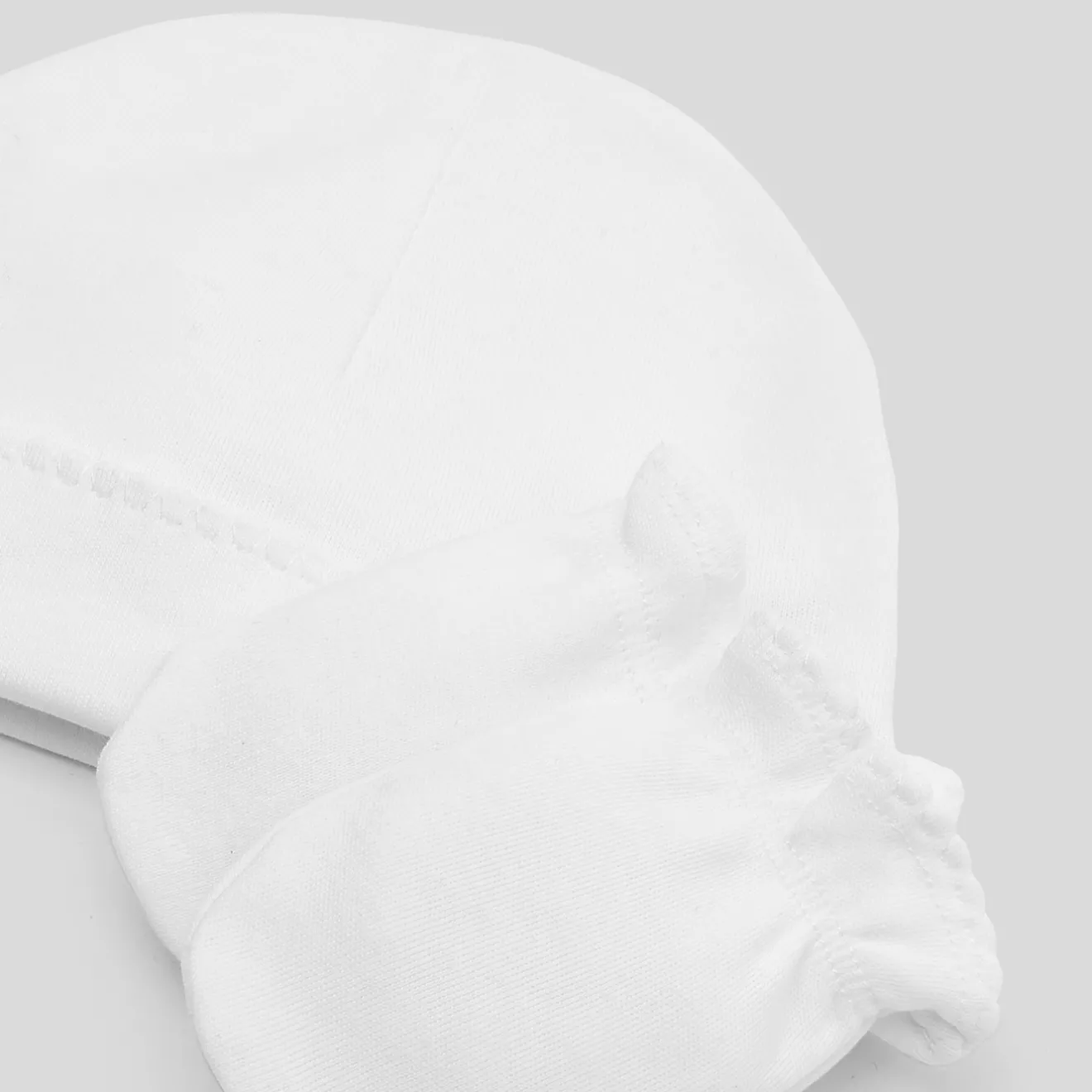 Jacadi Weitere Accessoires|Mützen, Schale Und Handschuhe>Set aus Mütze und Fäustlingen JACADI WEISS