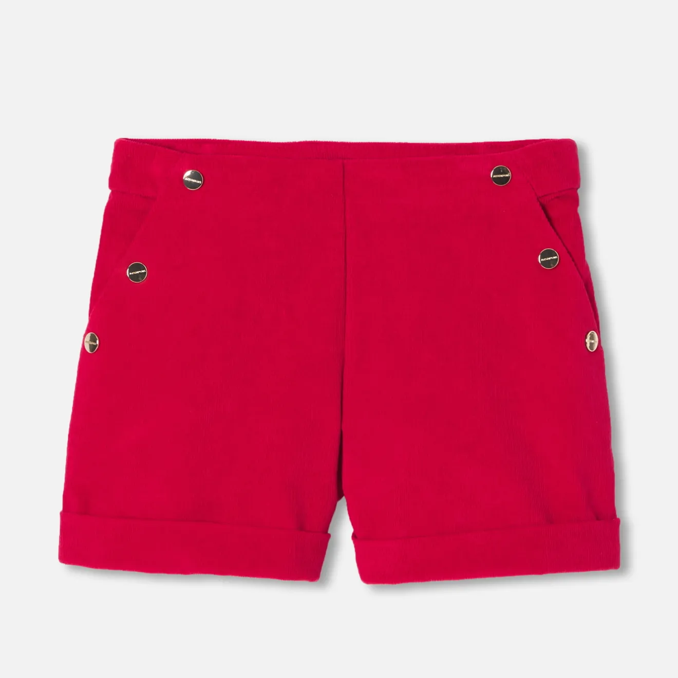 Jacadi Shorts & Kurze Overalls>Shorts aus Samt für Mädchen RUBINROT