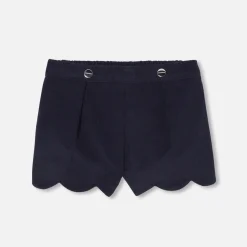 Jacadi Hosen & Shorts>Shorts aus Samt Kleinkind Mädchen MARINEBLAU JACADI