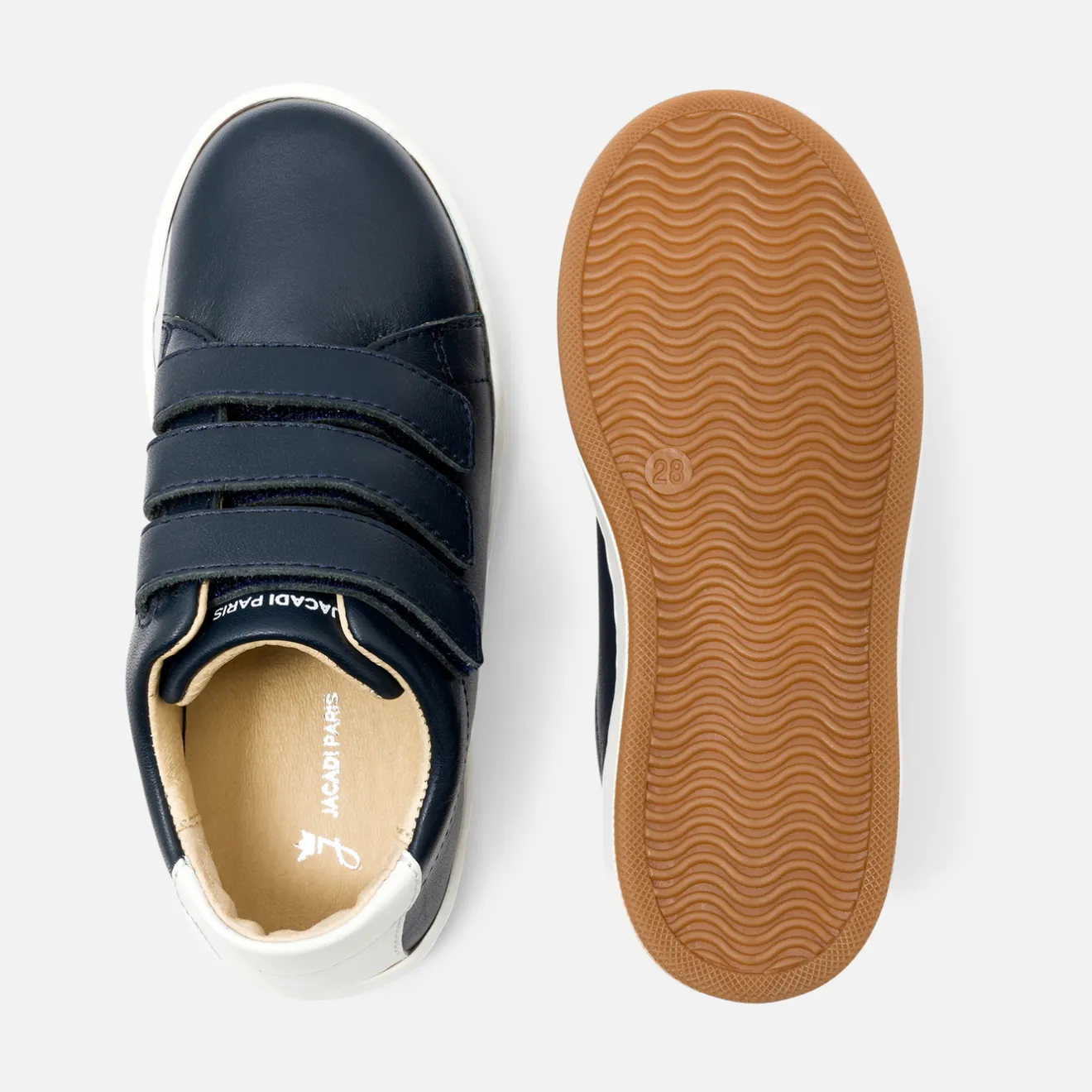 Jacadi Sneakers>Sneakers aus Glattleder für Jungen MARINEBLAU JACADI