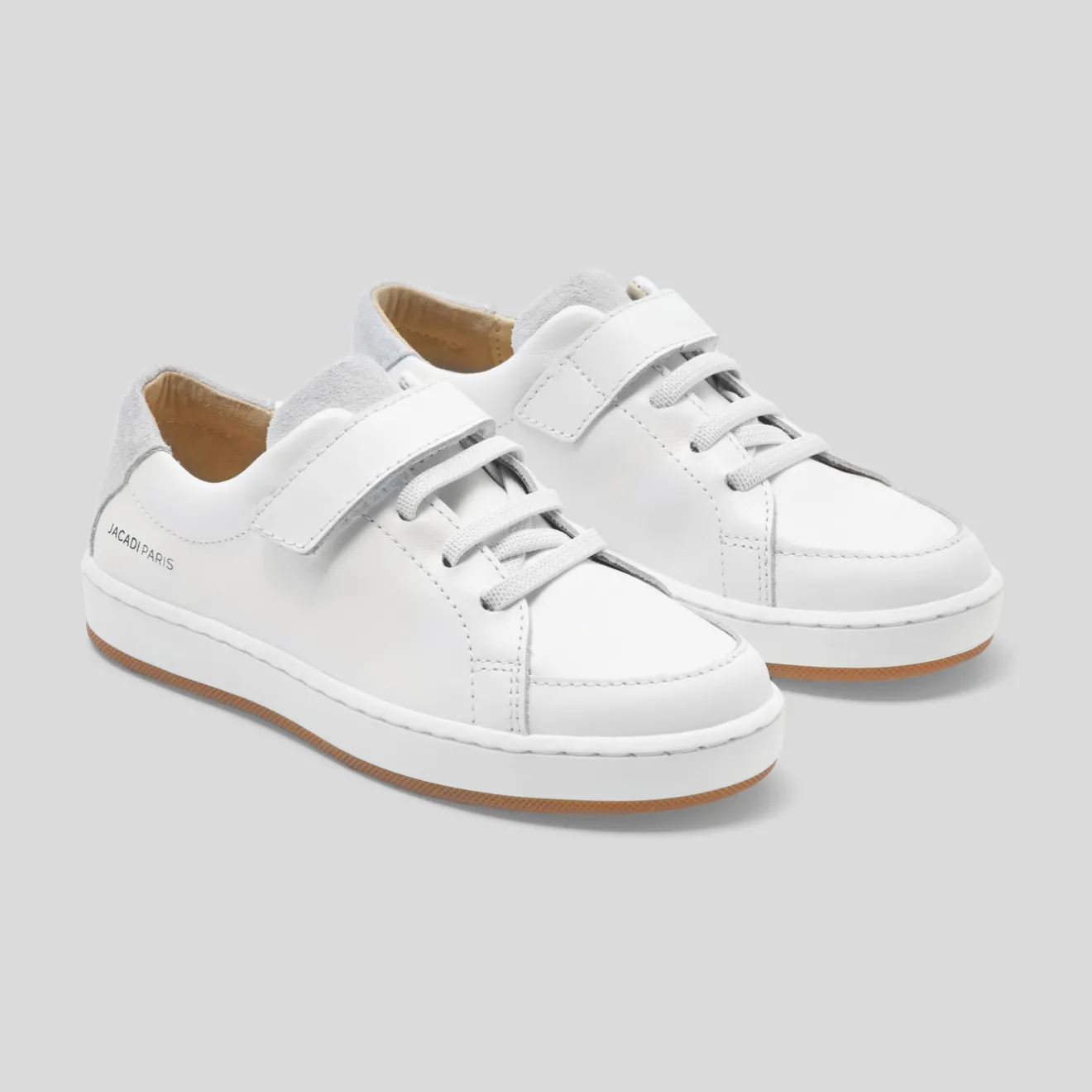 Jacadi Sneakers>Sneakers aus Glattleder für Kind JACADI WEISS