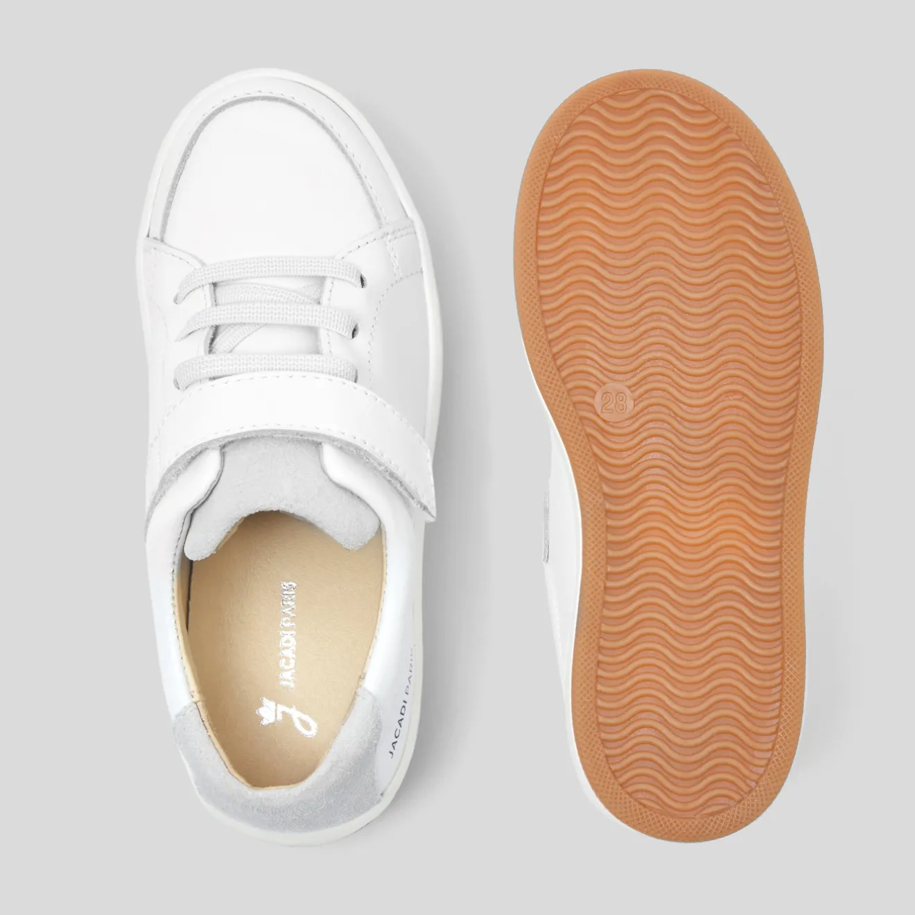 Jacadi Sneakers>Sneakers aus Glattleder für Kind JACADI WEISS