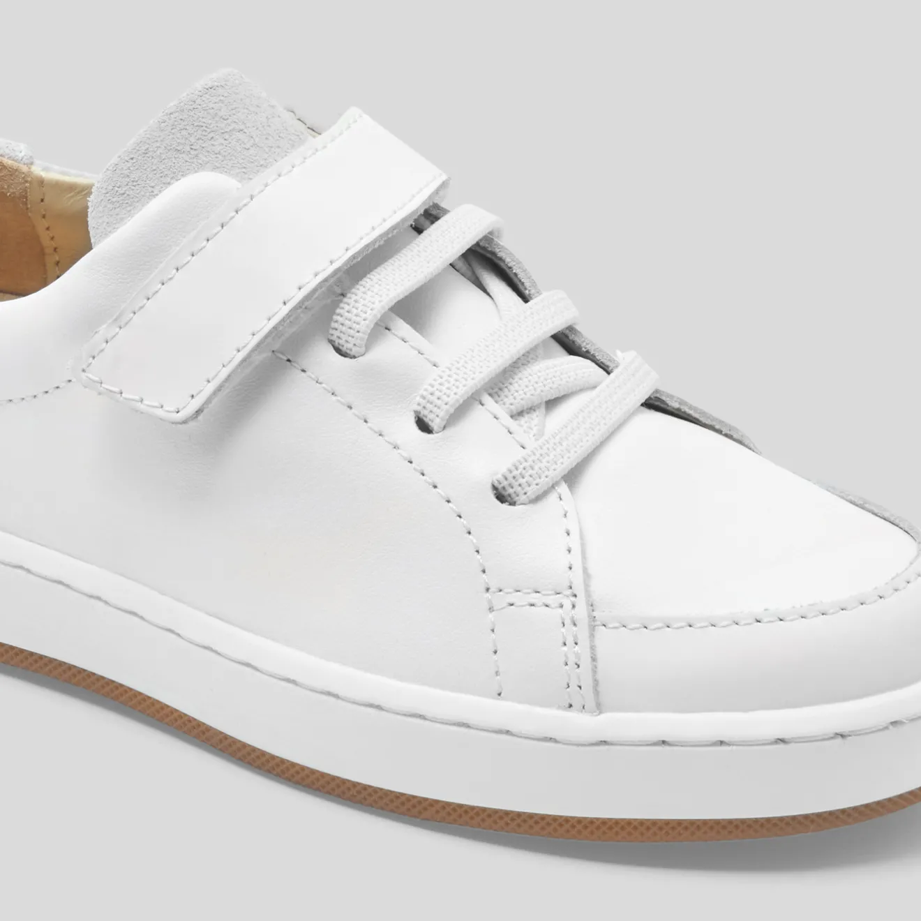 Jacadi Sneakers>Sneakers aus Glattleder für Kind JACADI WEISS