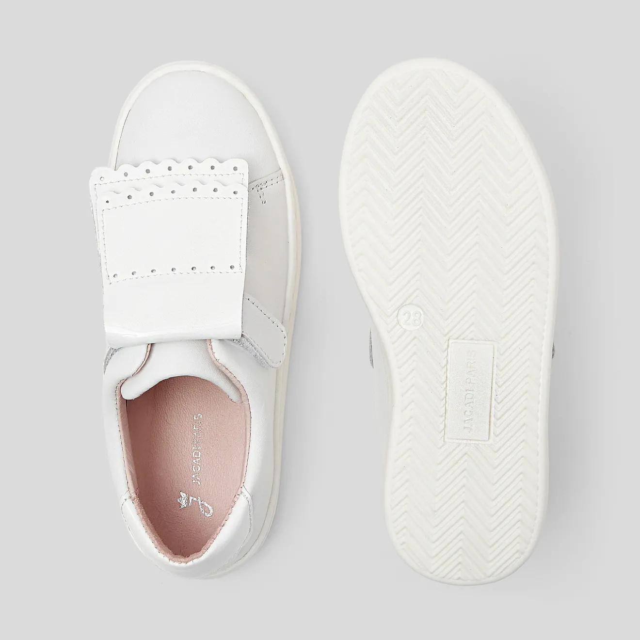Jacadi Sneakers>Sneakers für Mädchen mit herausnehmbarer Lasche JACADI WEISS