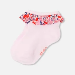 Jacadi Accessoires>Socken mit Volants für Baby Mädchen ROSA