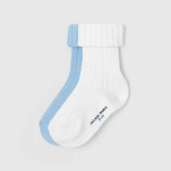 Jacadi Accessoires|Socken Und Stiefelchen>Socken-Duo Jungen WEISS/BLAU