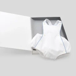 Jacadi Spieler, Latzhosen, Ensembles>Spieler für Mädchen Mein erstes WEISS/BLAU
