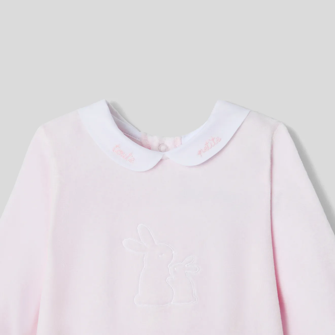 Jacadi Strampler|Strampler & Schlafanzüge>Strampler aus Frotteesamt für Mädchen ROSA BLASS JACADI