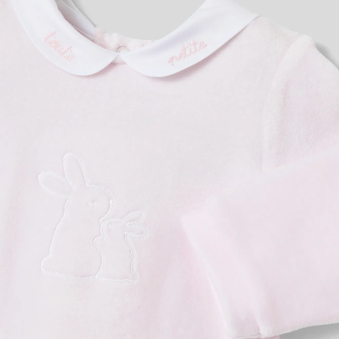 Jacadi Strampler|Strampler & Schlafanzüge>Strampler aus Frotteesamt für Mädchen ROSA BLASS JACADI