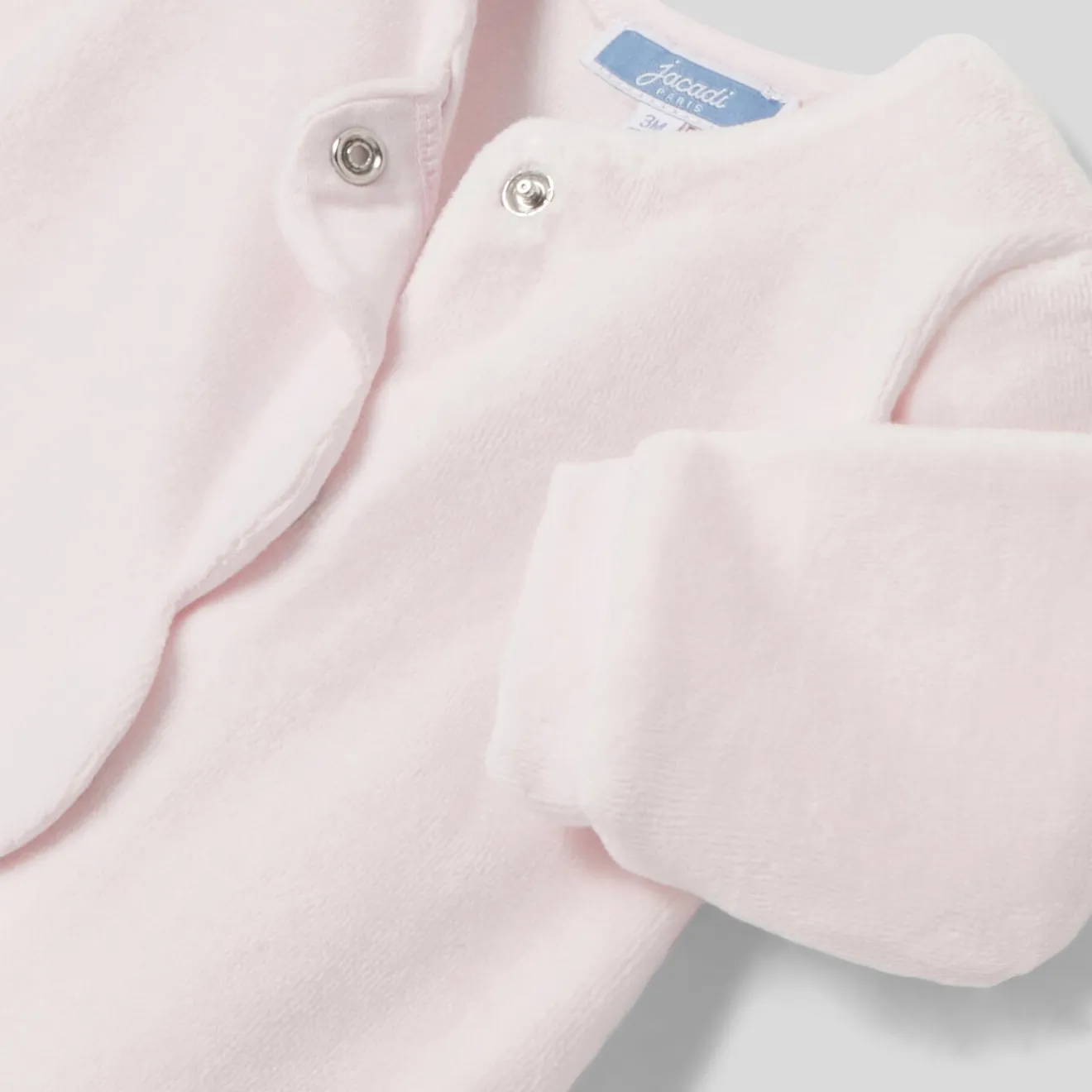 Jacadi Strampler & Schlafanzüge|Strampler>Strampler aus Frotteesamt für Mädchen ROSA BLASS JACADI