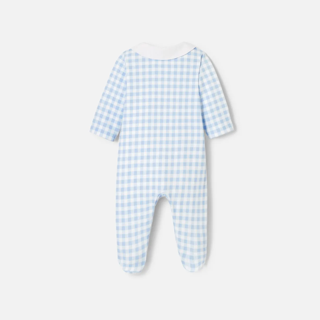 Jacadi Strampler|Strampler & Schlafanzüge>Strampler aus Interlock-Gewebe für Jungen WEISS/BLAU