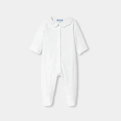 Jacadi Strampler|Strampler & Schlafanzüge>Strampler aus Jersey für Mädchen mit Wolkenmotiv JACADI WEISS