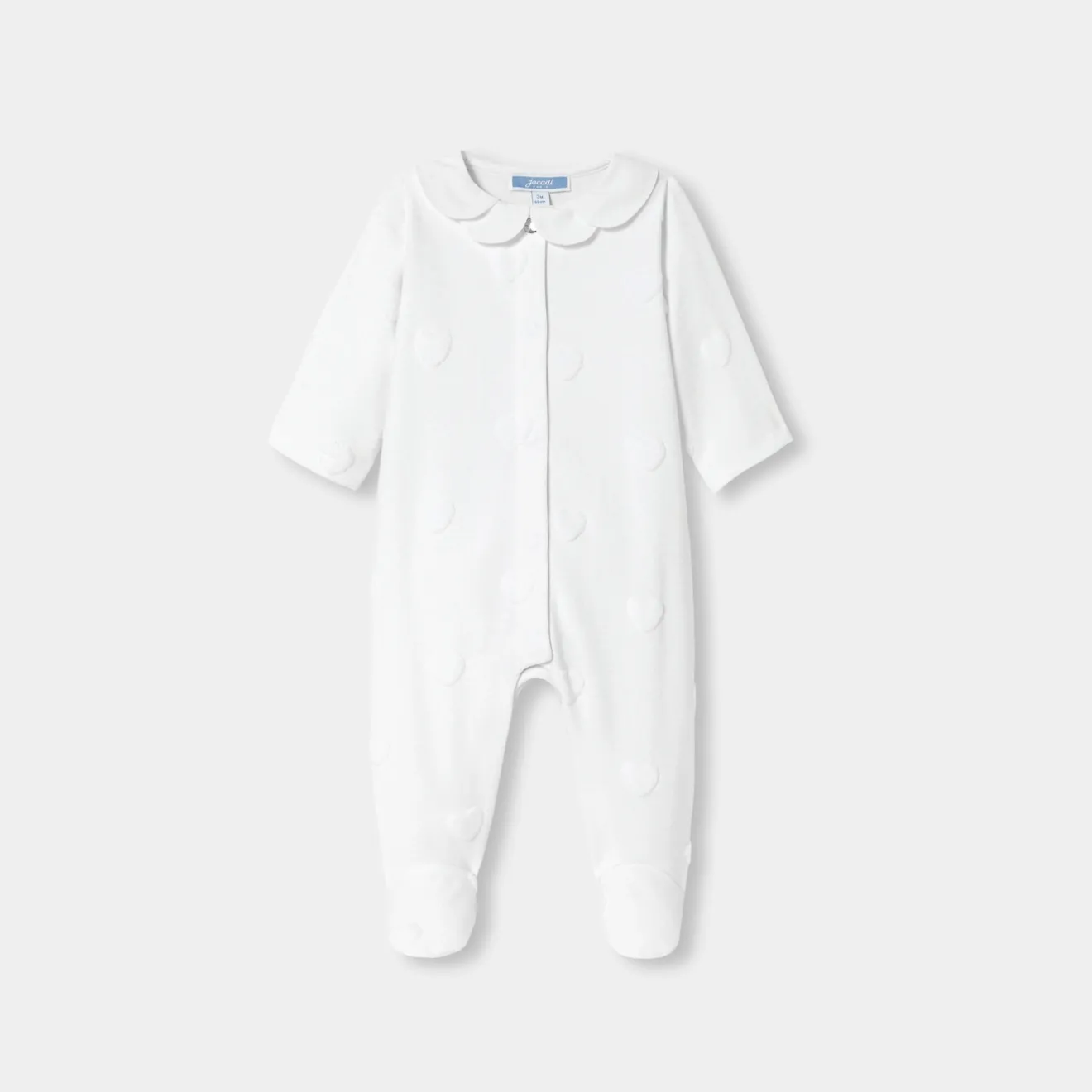 Jacadi Strampler|Strampler & Schlafanzüge>Strampler aus Jersey für Mädchen mit Wolkenmotiv JACADI WEISS